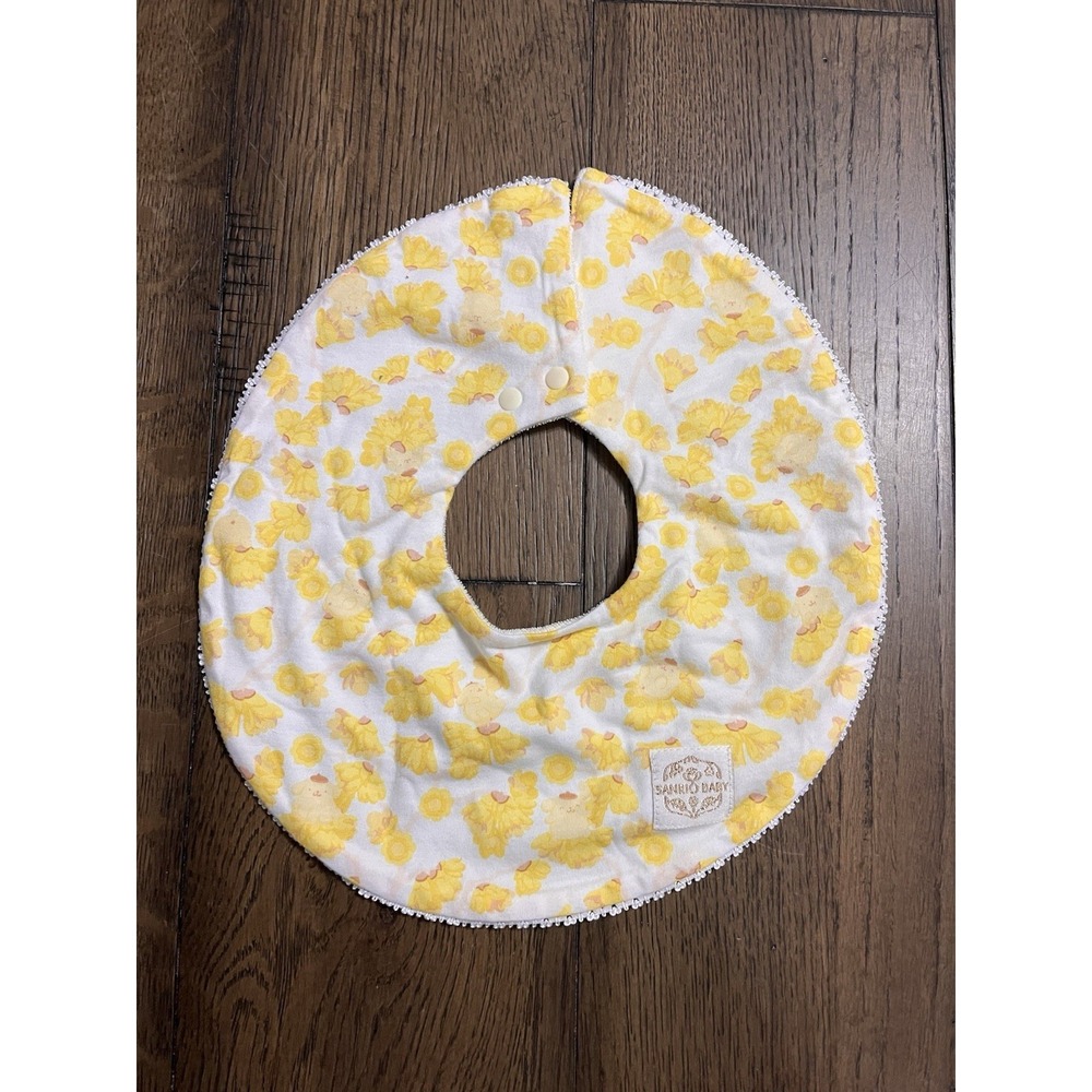 Sanrio Characters Pompompurin Organic Cotton Bib "Sanrio Baby" JP LTD Original